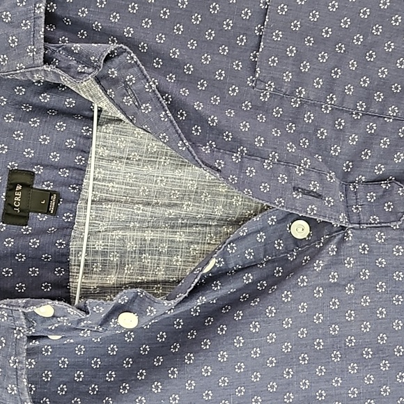J Crew Half Button LS Shirt - Picture 3 of 5